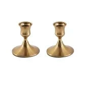Brass Candlestick (2-Piece Set)