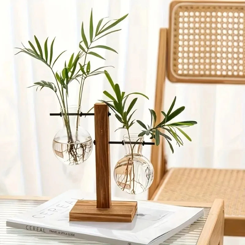 Glass Hydroponic Bud Vase