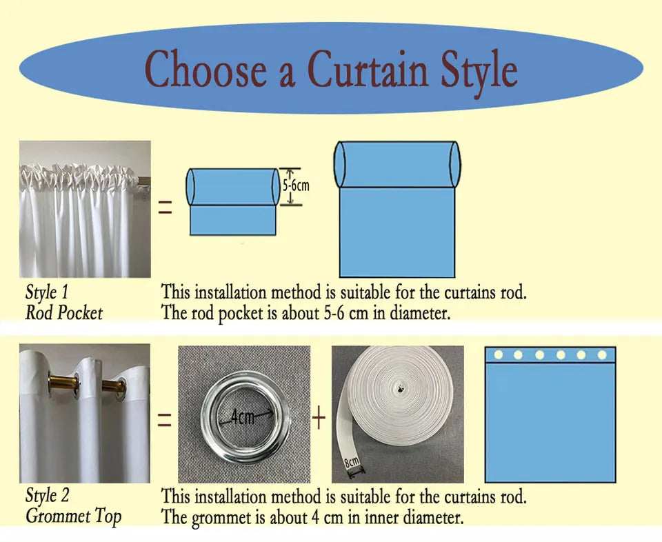 Modern Linen Blackout Curtains