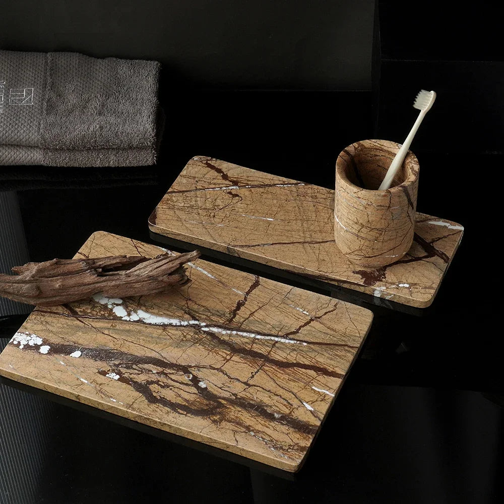 Rainforest Brown Marble Set