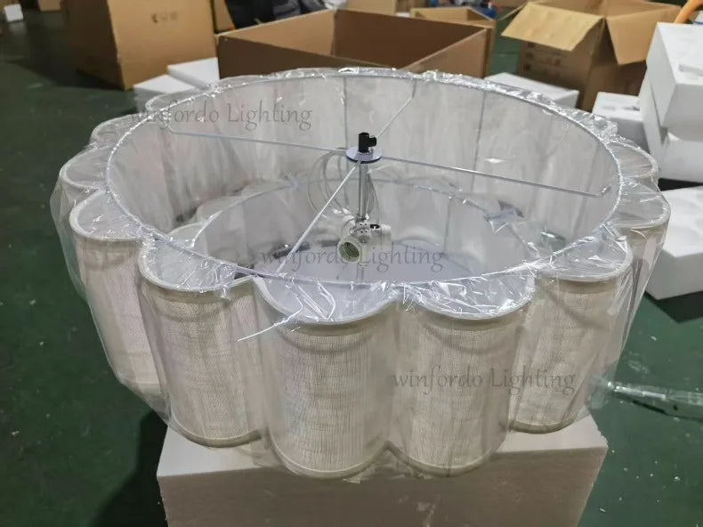 Wabi-Sabi Fabric Pendant Chandelier