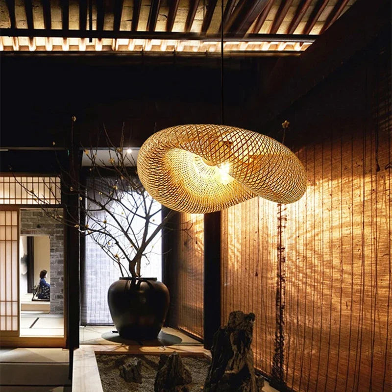 Japanese Bamboo Pendant Lamp