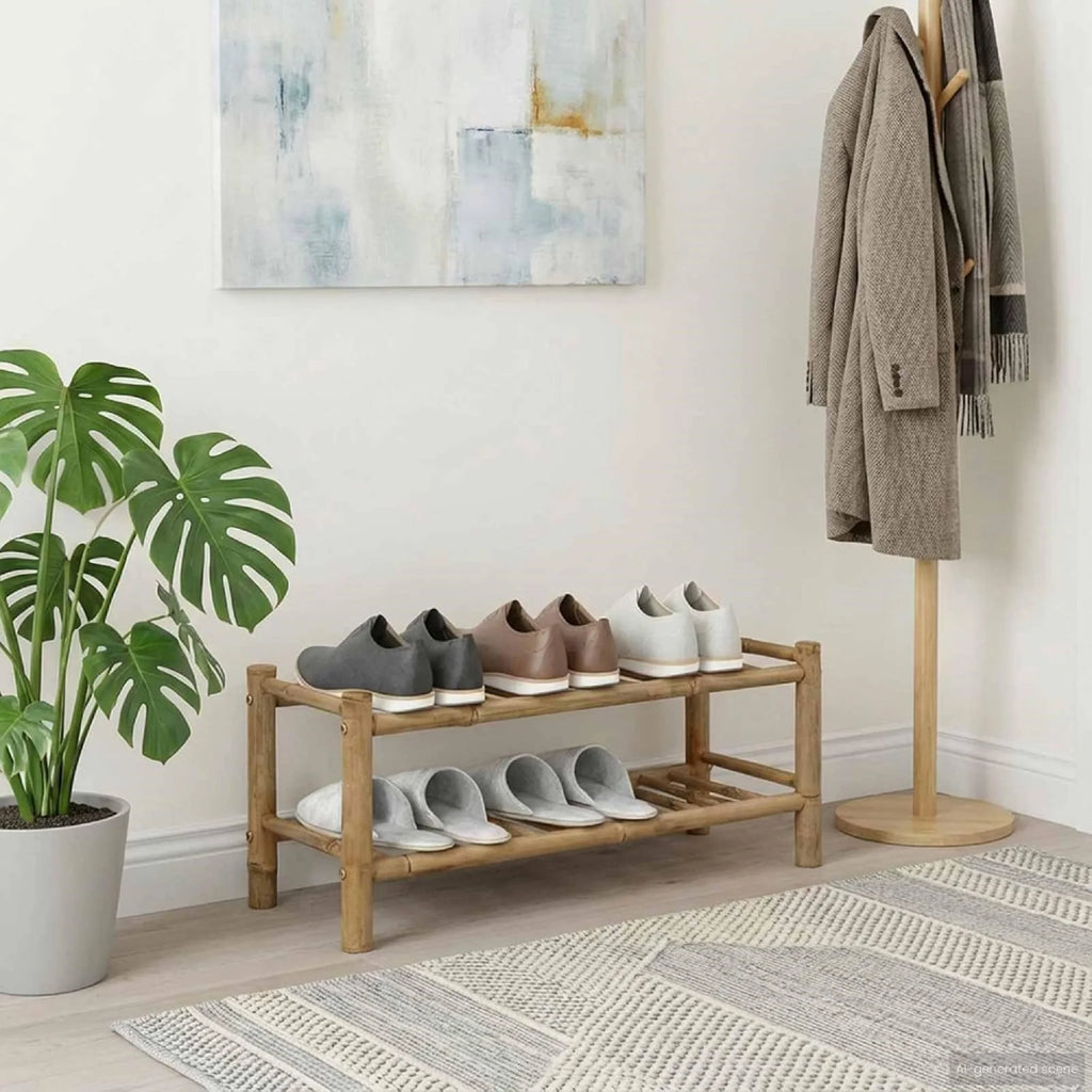 Bamboo Shoe Rack
