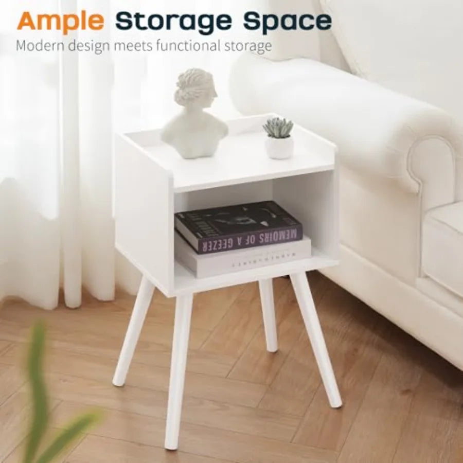 Slim Side Table Nightstand