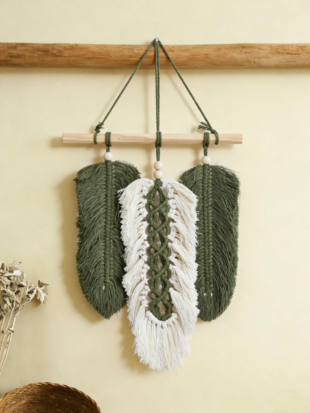 Boho Green Macrame Wall Hanging
