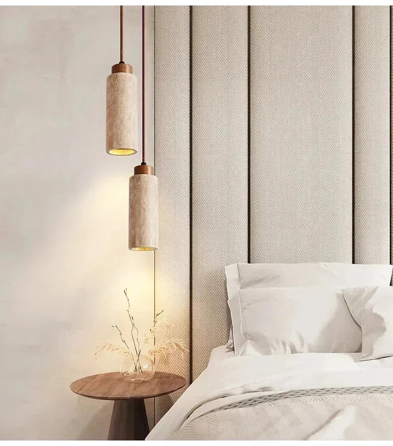 Wabi-Sabi Stone Pendant Lamp