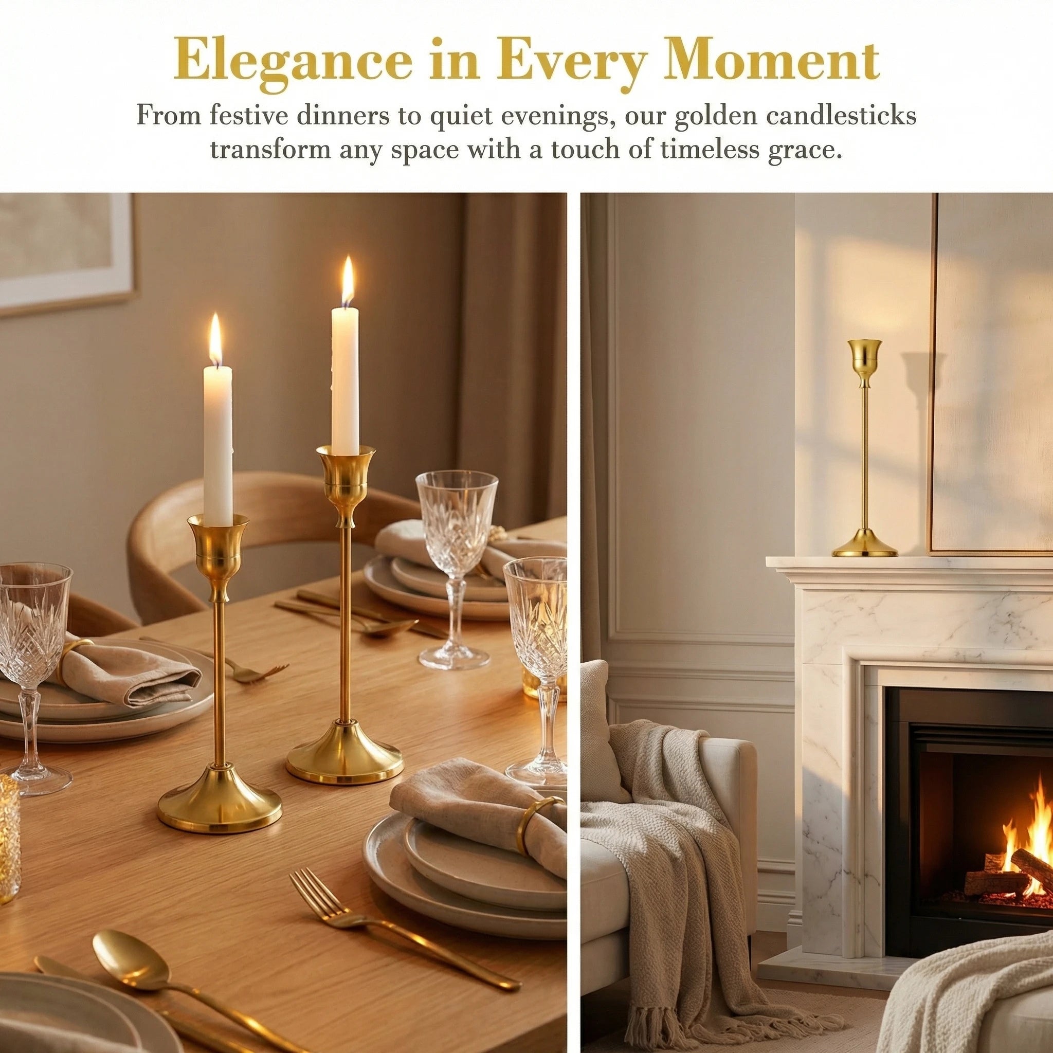 Brass Candlestick (36-Piece Set)