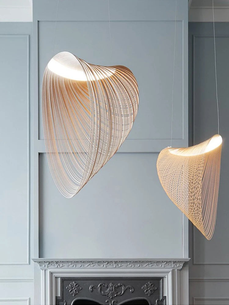 Wabi-Sabi Wood Pendant Lamp
