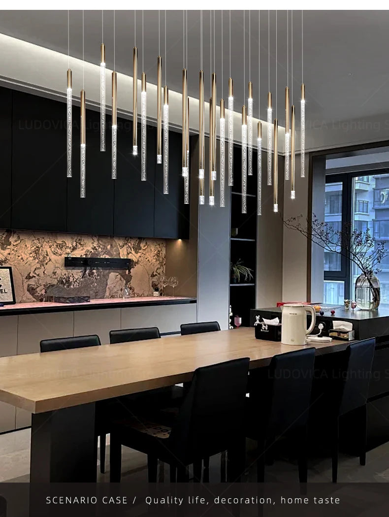 Modern Wood Pendant Chandelier