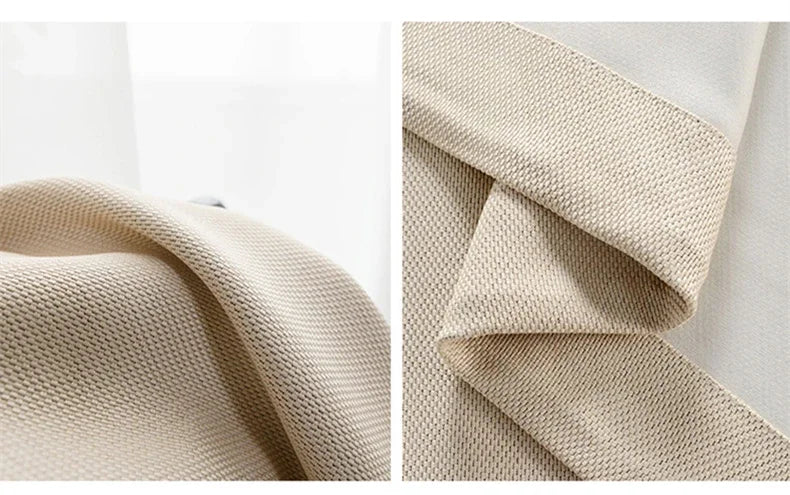 Modern Cotton-Linen Blackout Curtains, 310cm