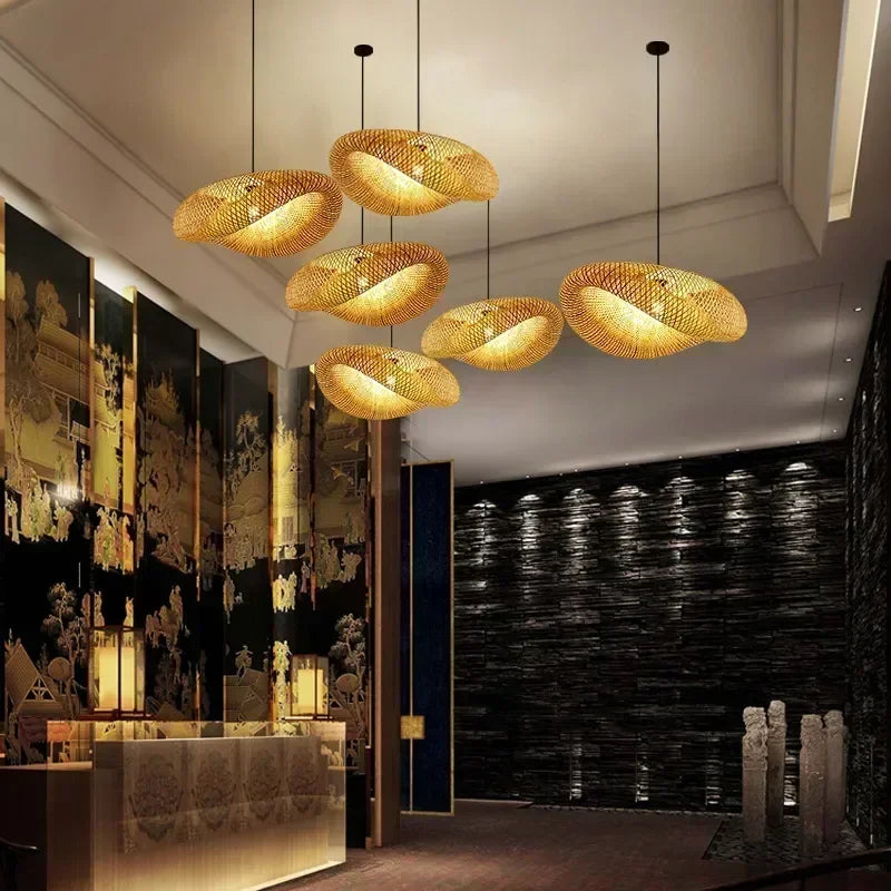 Rattan Pendant Chandelier