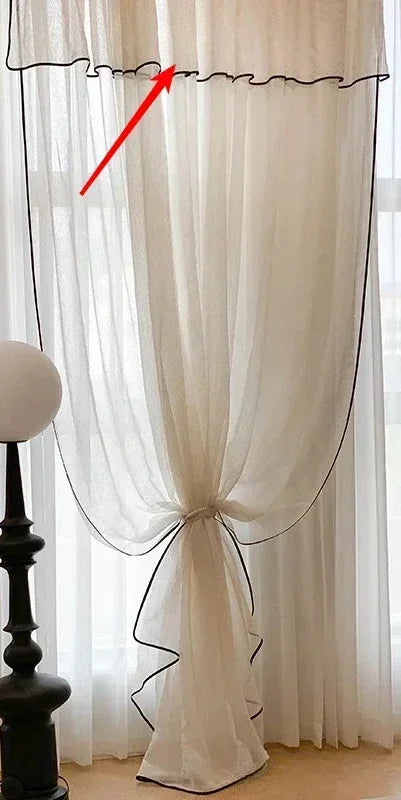 Vintage Tulle Blackout Curtains