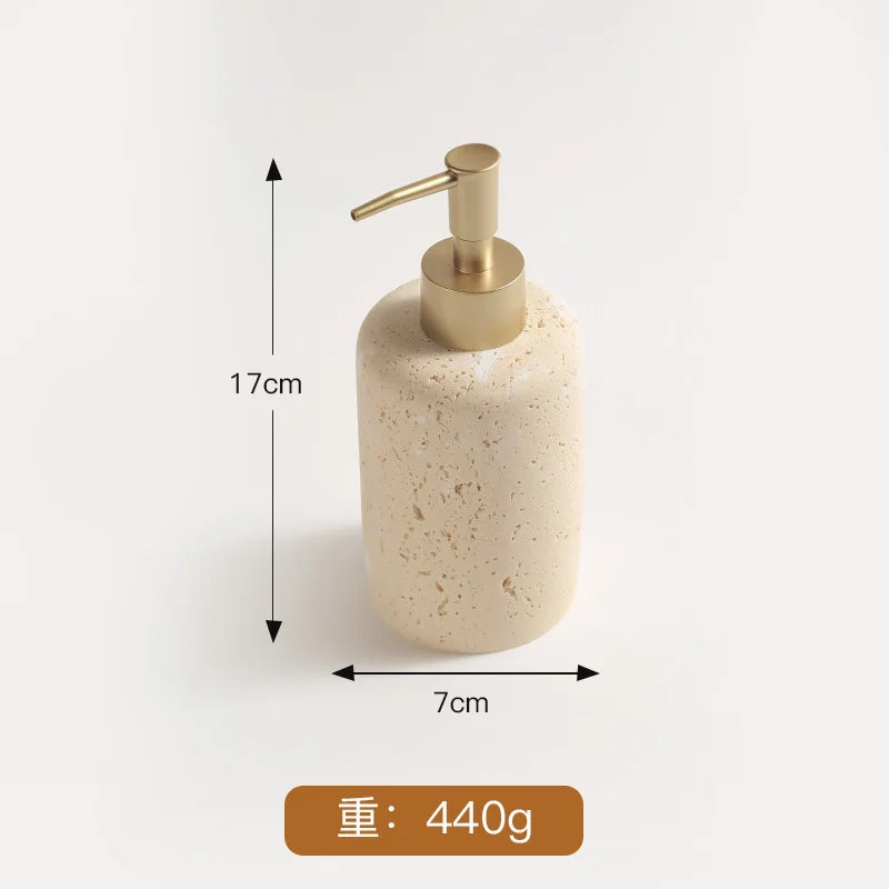 Travertine Bathroom Wash Set
