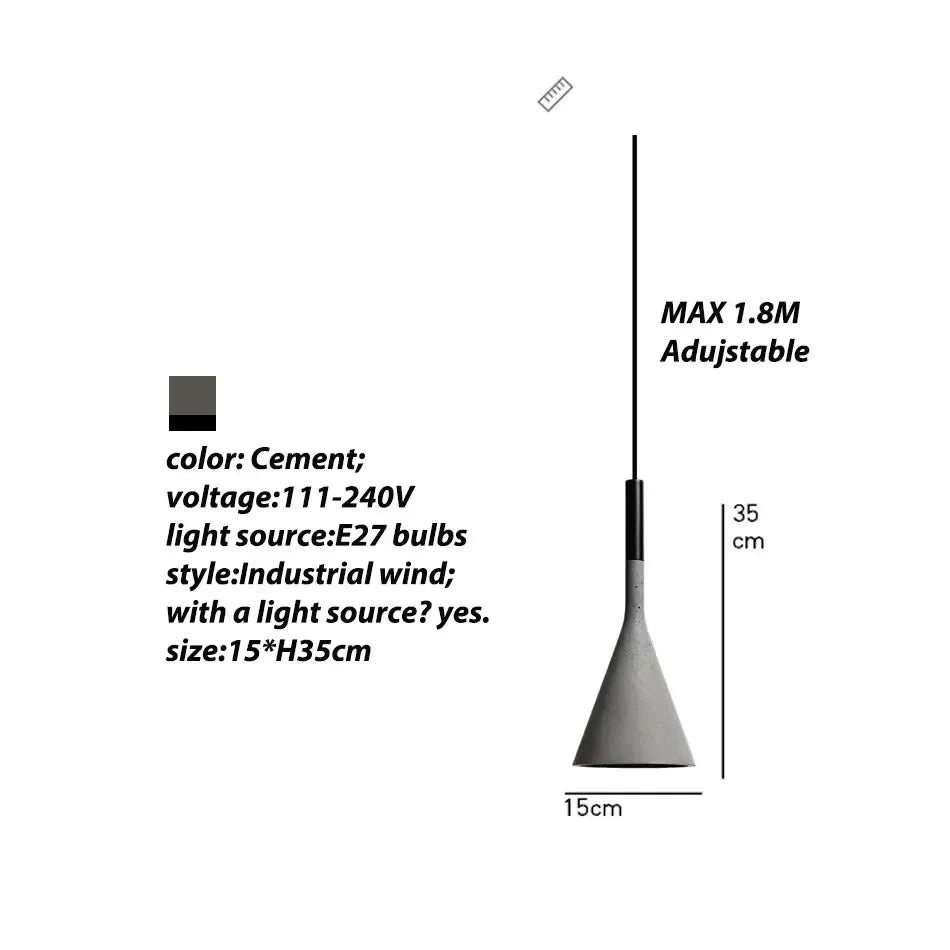 Nordic Cement Pendant Lamp