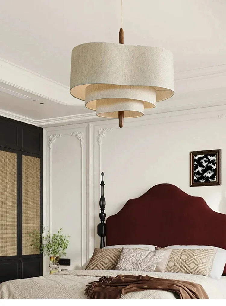 Wabi-Sabi Fabric Pendant Chandelier