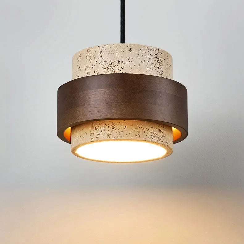 Wabi-Sabi Stone Pendant Lamp