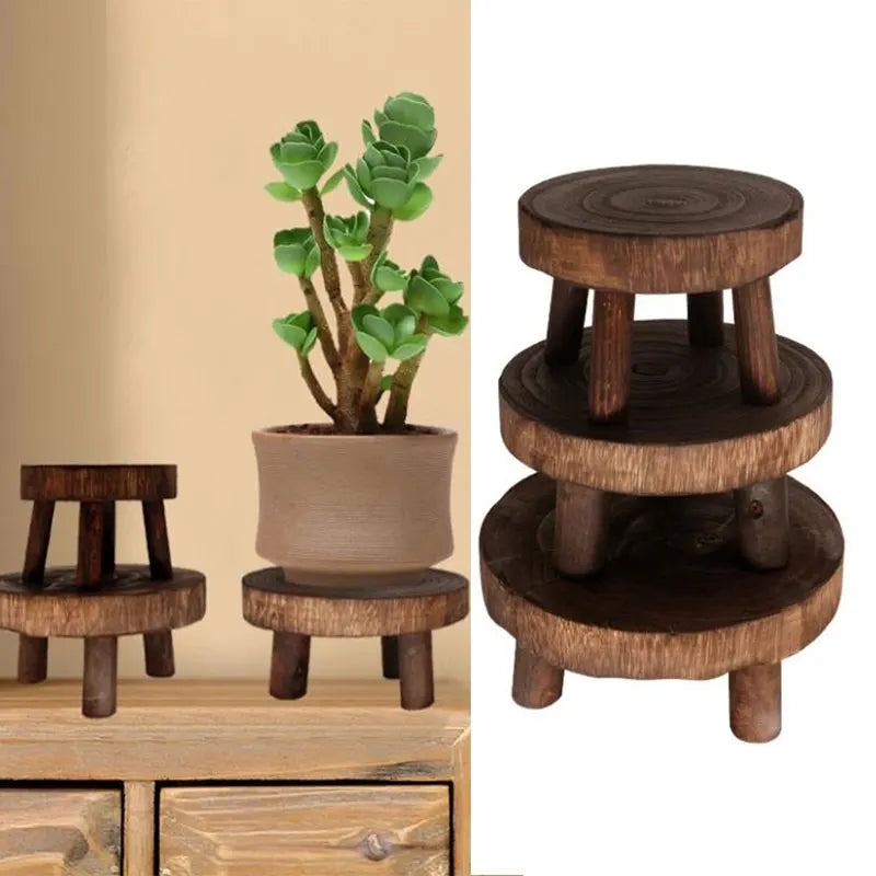 Wood Plant Stand