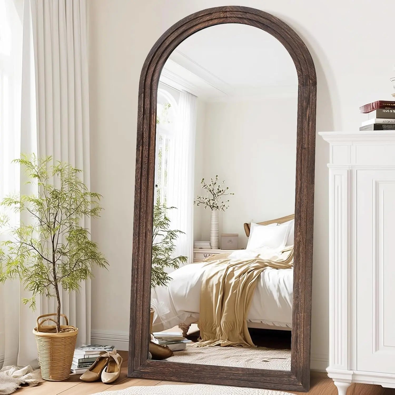 Arched Full-Length Wall Mirror