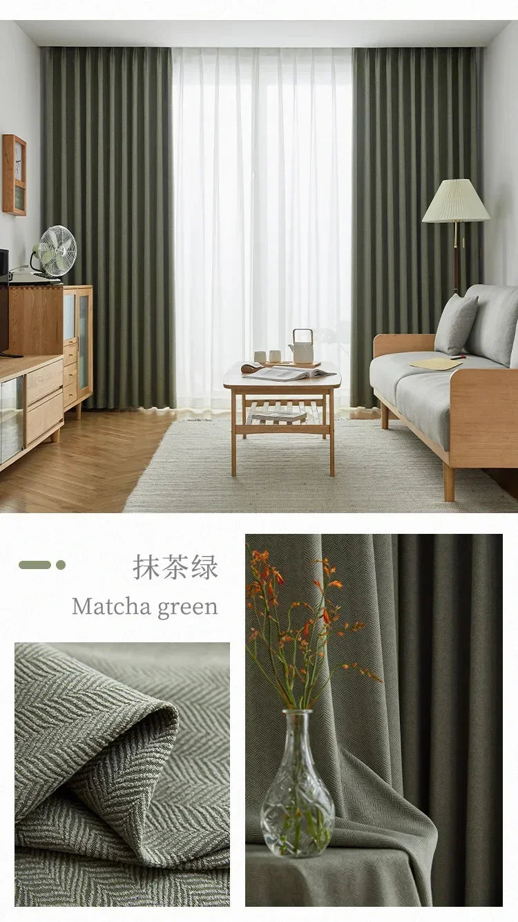 Modern Chenille Blackout Curtains