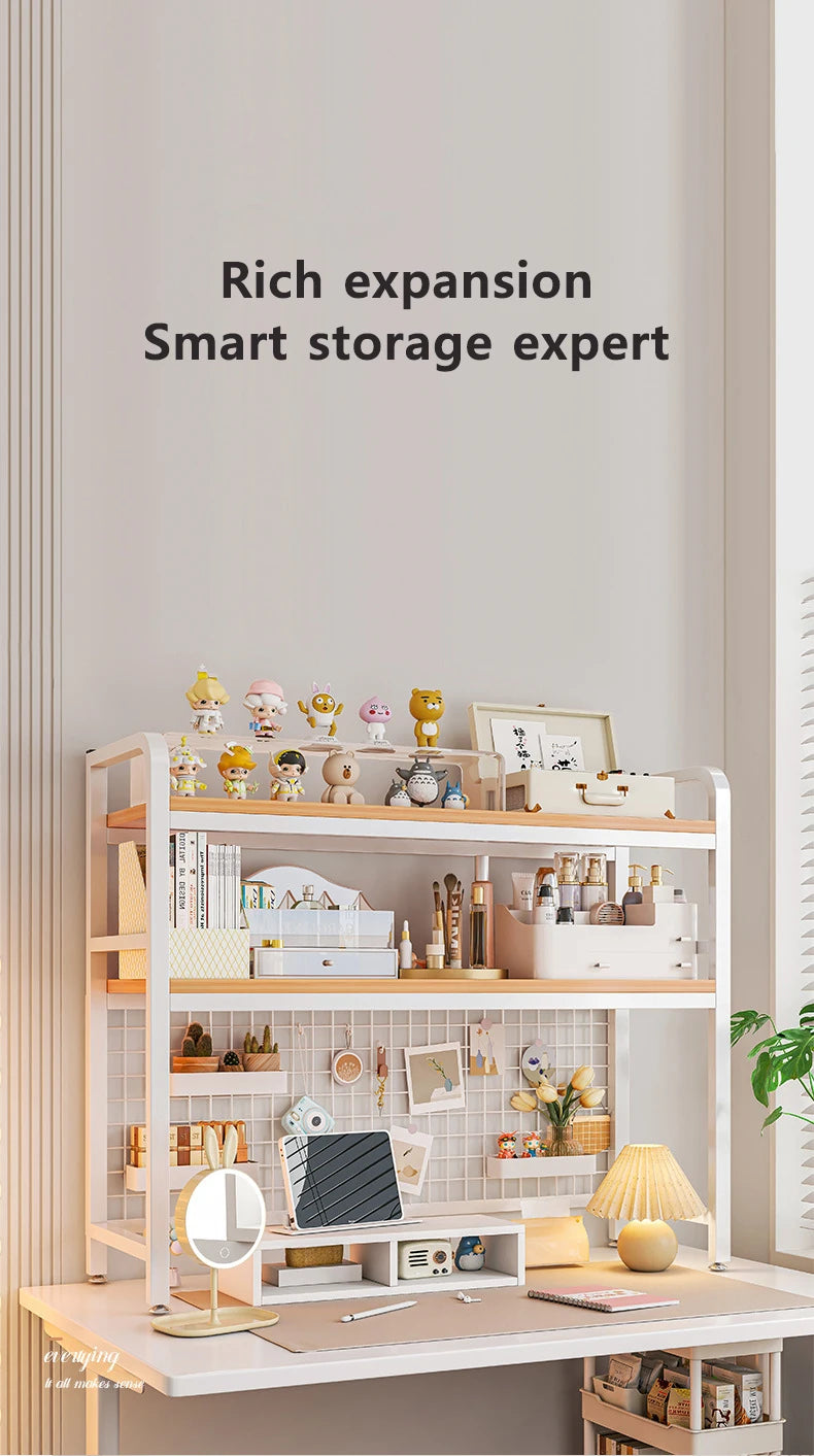 Wood Grid Bookshelf