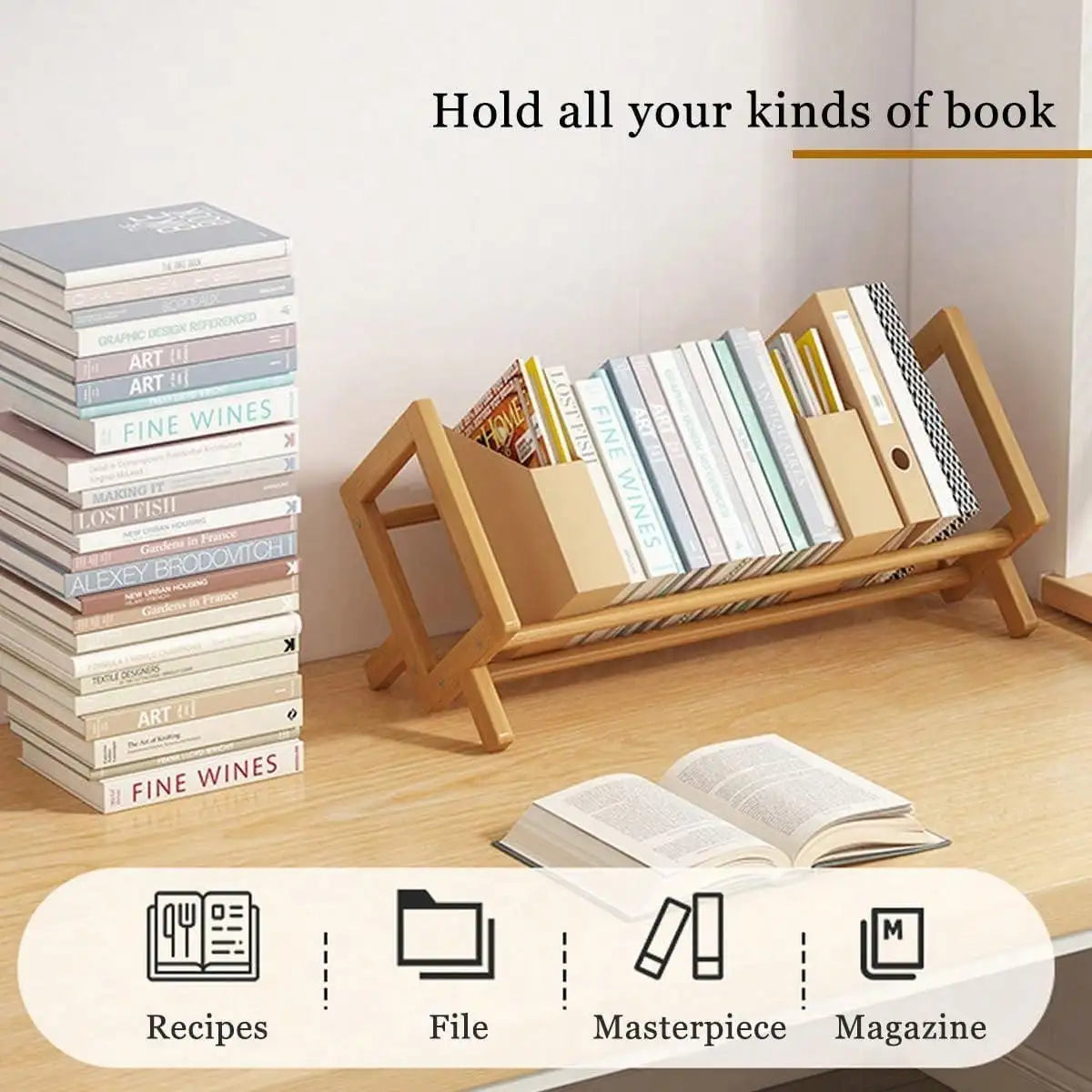 Bamboo Desktop Bookshelf