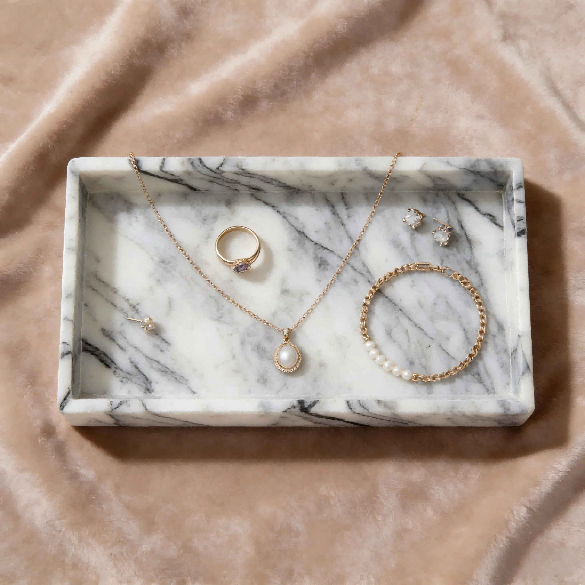 Marble Vanity Tray