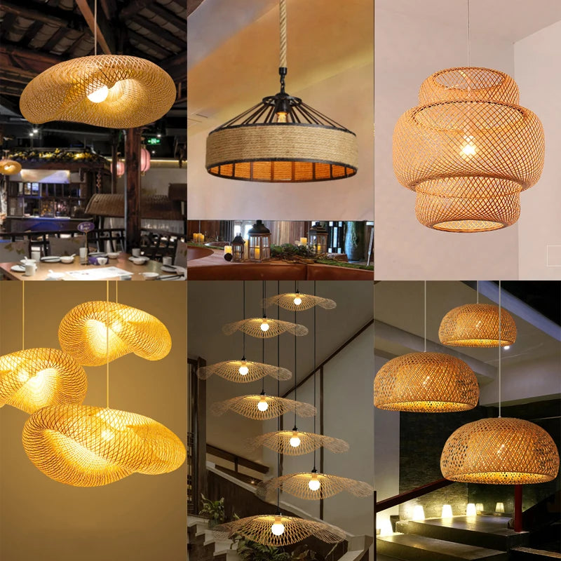 Rattan Pendant Chandelier