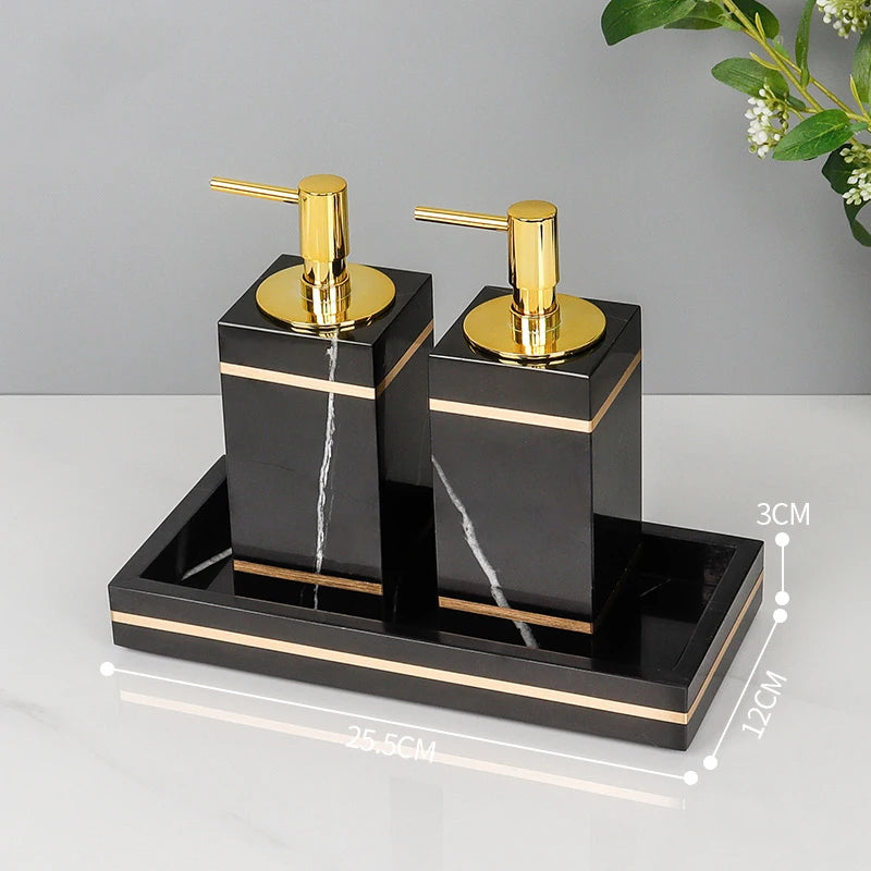 Nero Marquina Bathroom Set