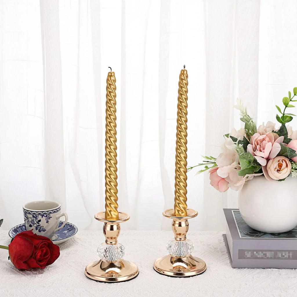 Vintage Crystal Candlestick (2-Piece Set)
