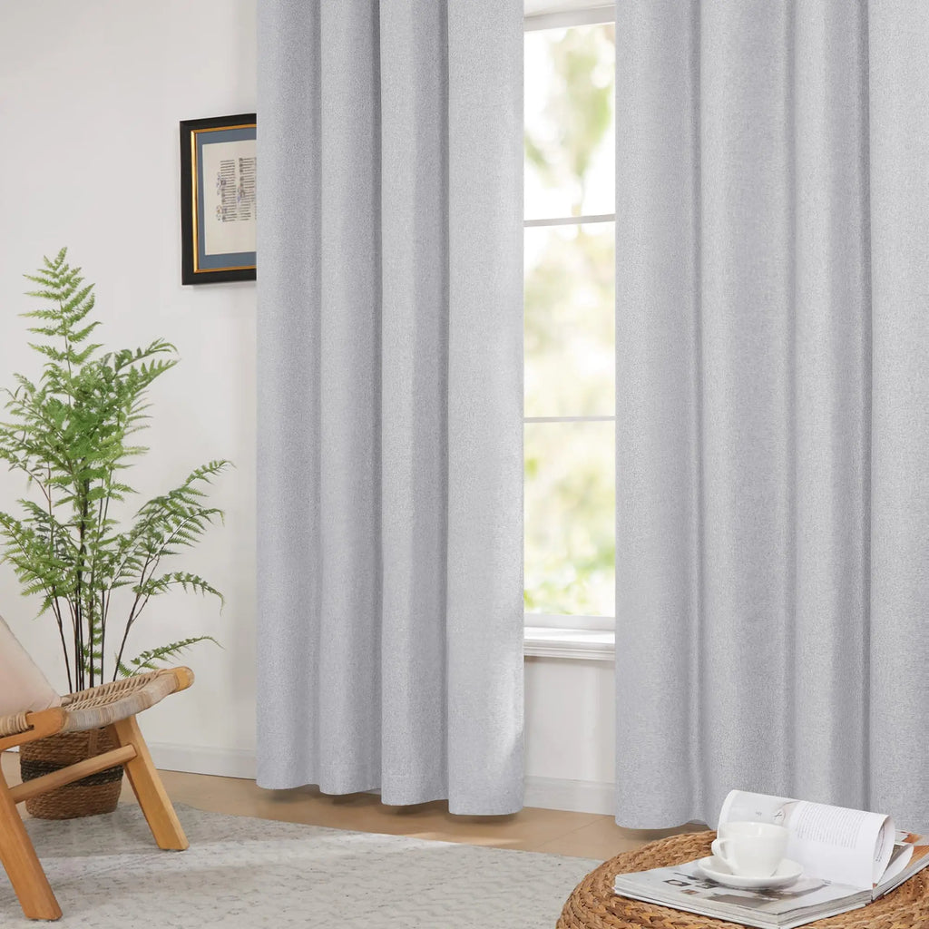 Modern Linen Blackout Curtains, 350cm