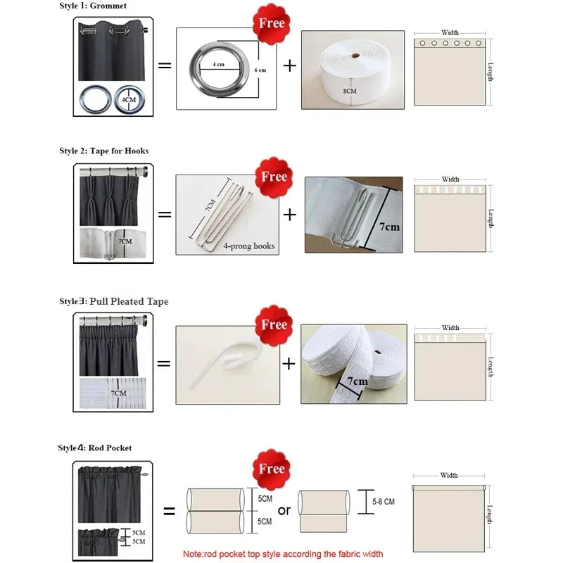 Japanese Gauze Sheer Curtains