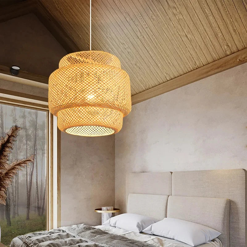 Japanese Bamboo Pendant Lamp