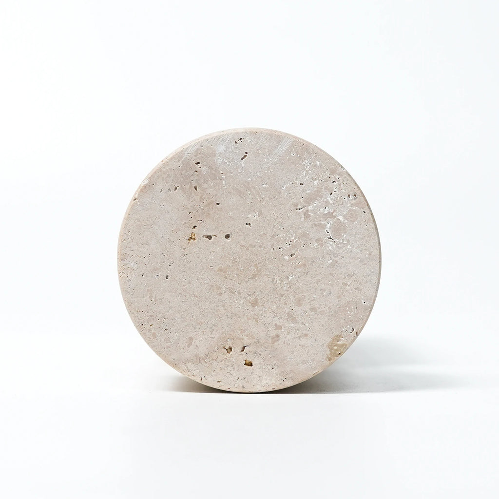 Retro Travertine Candlestick