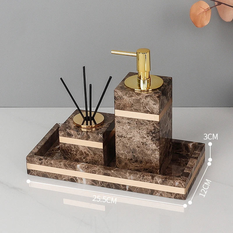 Emperador Dark Marble Set