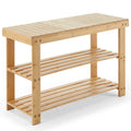 Bamboo Shoe Storage Bench