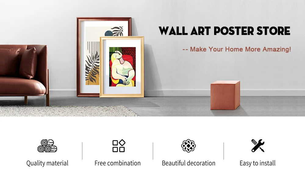 Set of 3 Japandi Rectangular Green Canvas Wall Art