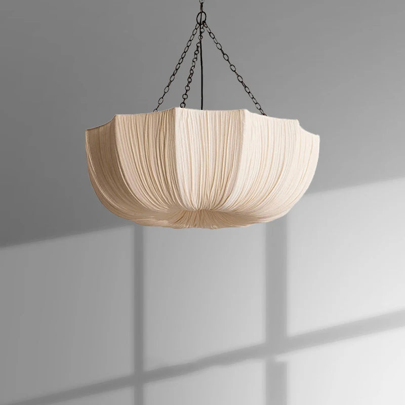 Wabi-Sabi Fabric Pendant Chandelier