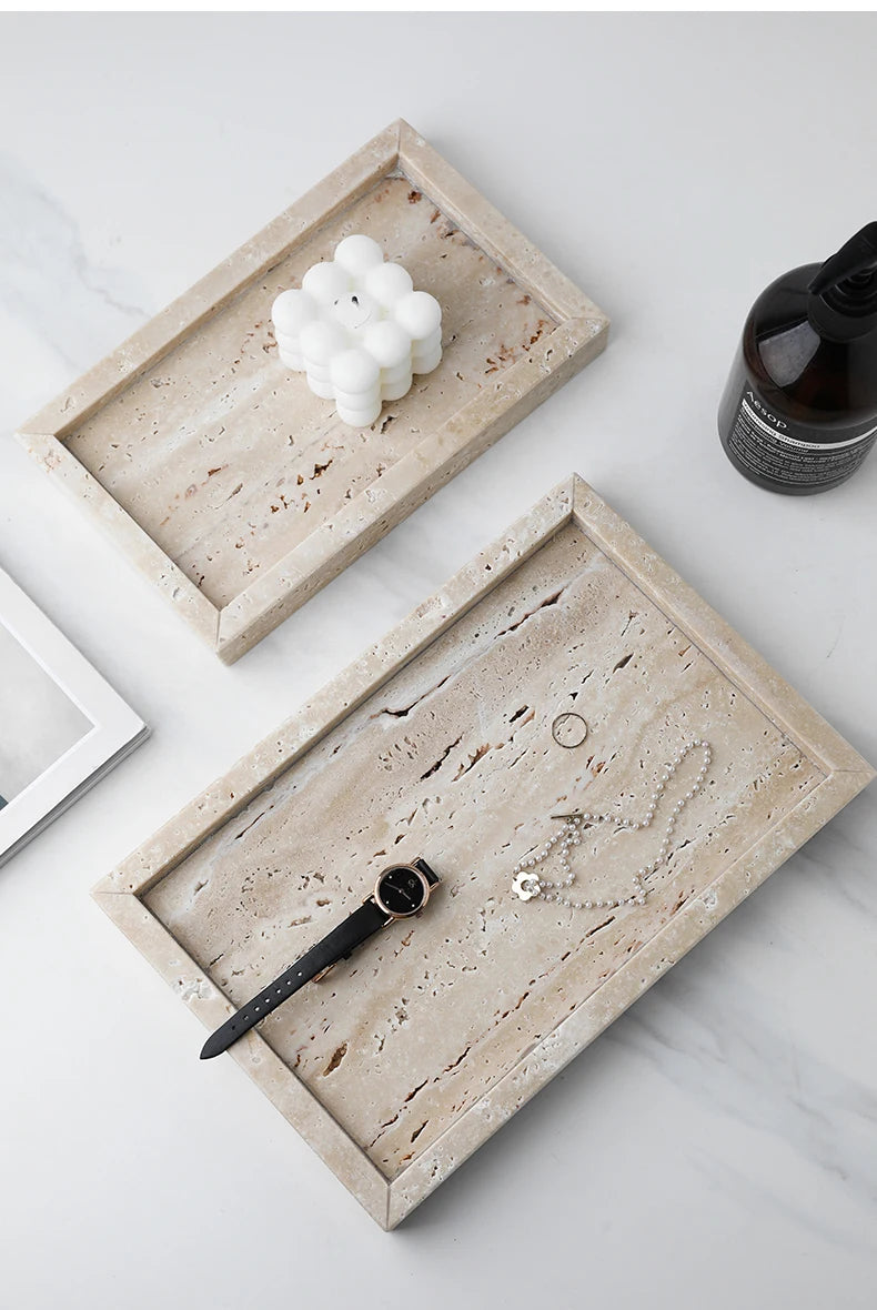 Travertine Display Tray