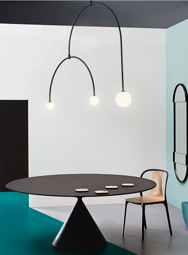 Nordic Glass Arc Pendant Lamp