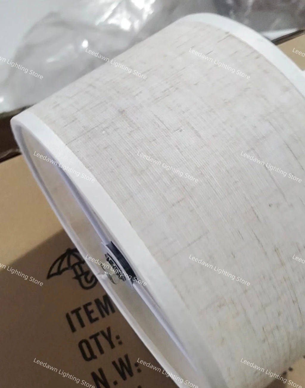 Wabi-Sabi Fabric Arc Pendant Lamp
