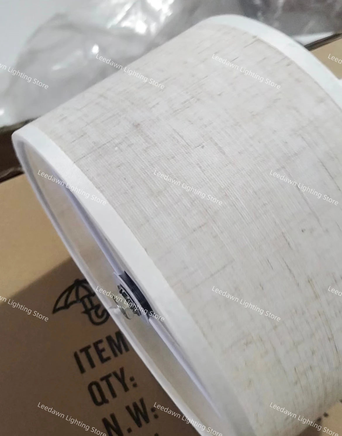 Wabi-Sabi Fabric Arc Pendant Lamp