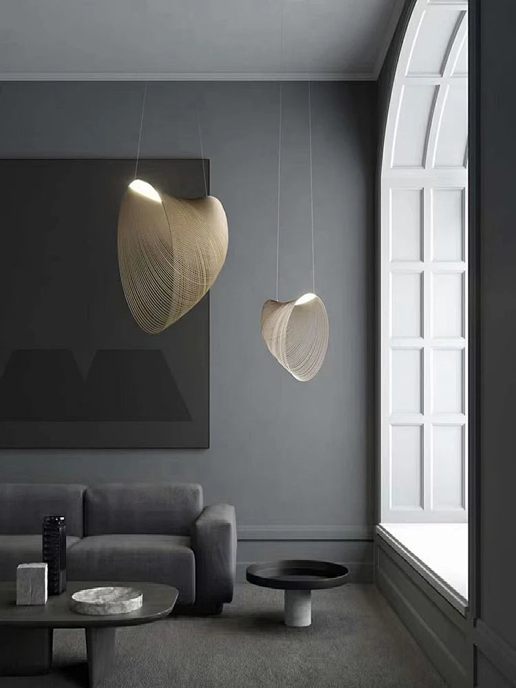 Wabi-Sabi Wood Pendant Lamp