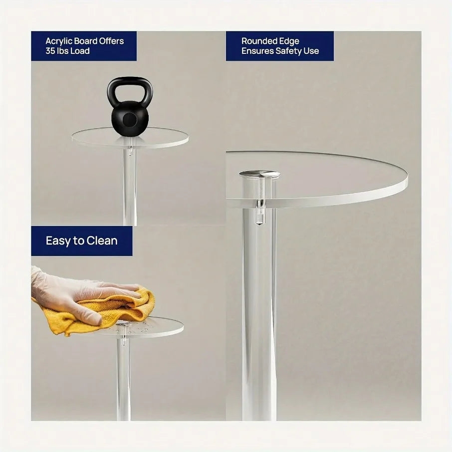 Round Acrylic Side Table