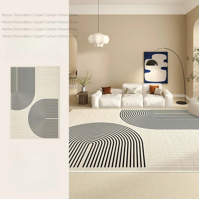 Abstract Washable Area Rug