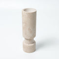 Retro Travertine Candlestick