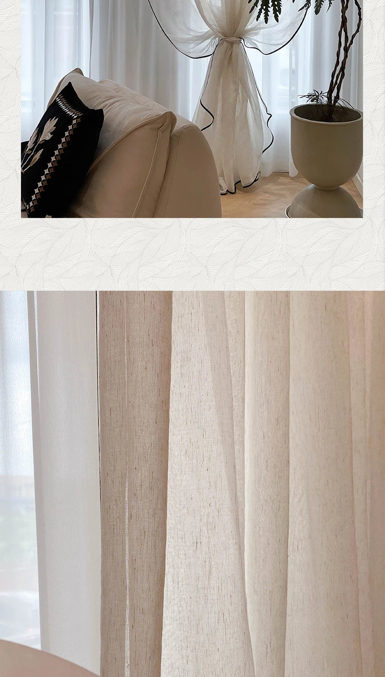 Vintage Tulle Blackout Curtains