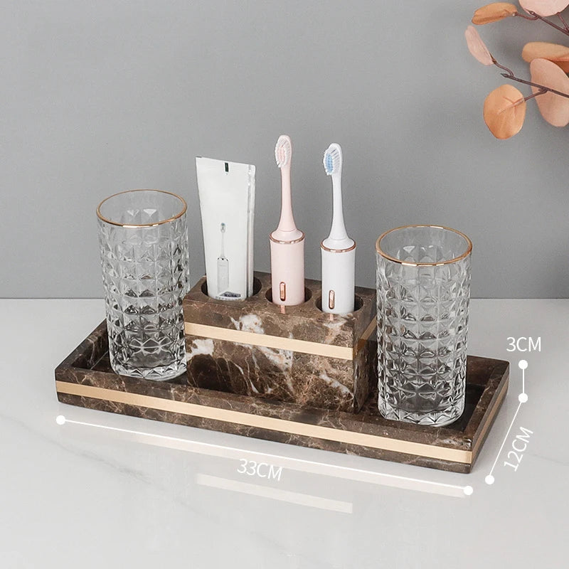Emperador Dark Marble Set