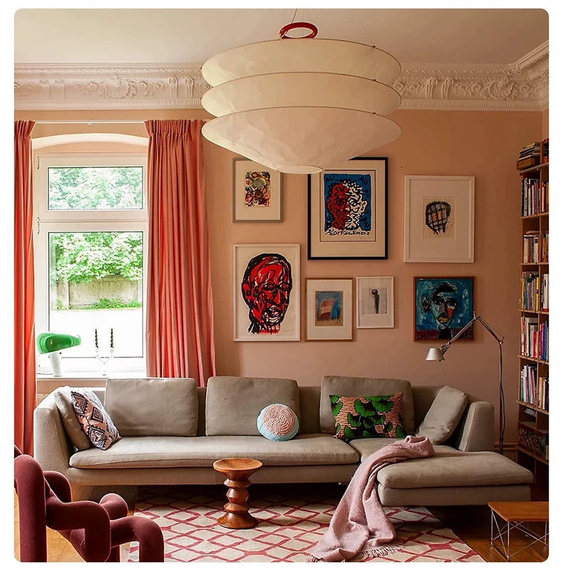 Wabi-Sabi Fabric Pendant Chandelier