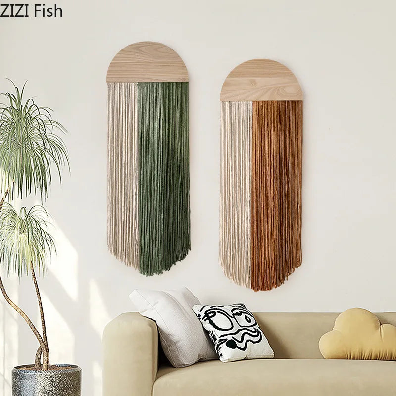 Half-circle Woven Wall Tapestry