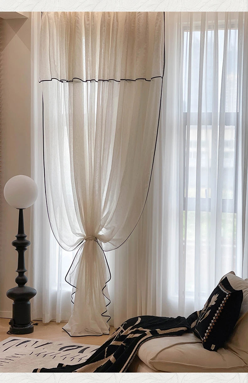 Vintage Tulle Blackout Curtains